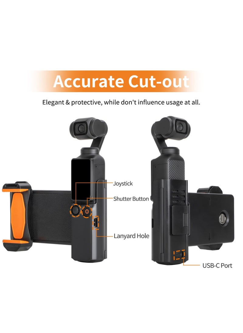 Generic Phone Holder Mount for DJI OSMO Pocket 3 Microphone Tripod Expansion Mount Extension Adapter with 1/4" Thread Screw for DJI Osmo Pocket 3 Accessories  - Image 5