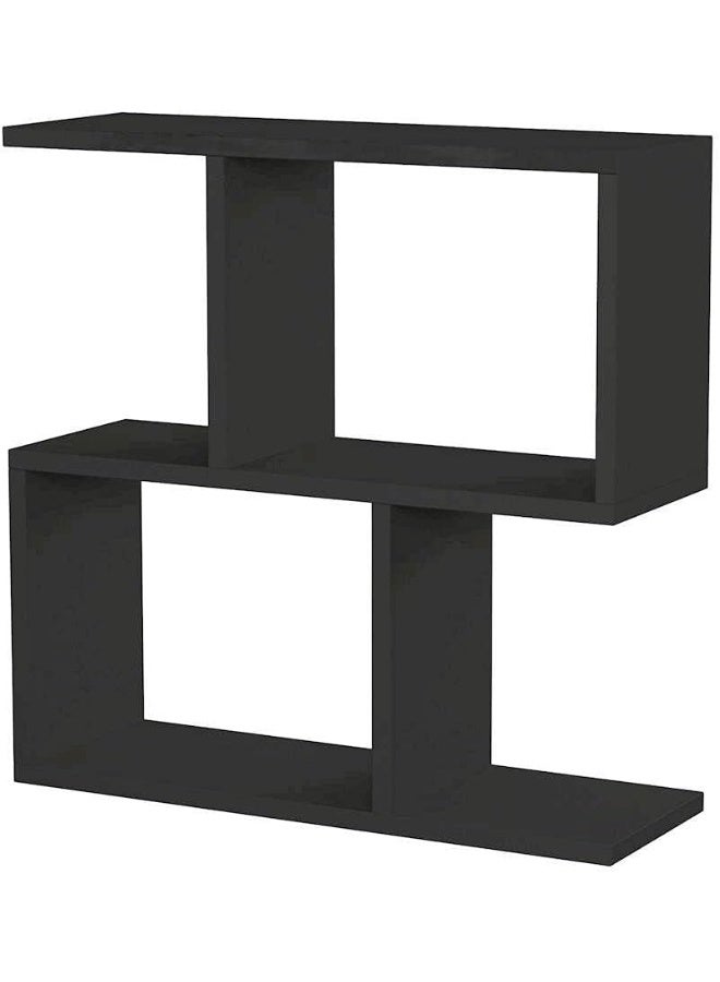 طاولة ريجا جانبية ديكور من هومانيا، بلون أسود فحمي، أثاث غرفة المعيشة، عرض رائع، مقاس 60 × 20 × 60 سم - Image 1