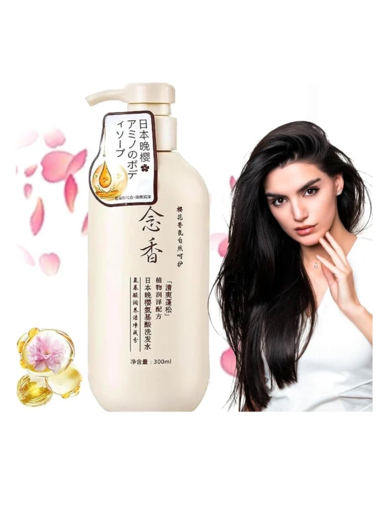 SAKURA Japanese Sakura Shampoo (Original) for Hair Growth, Preventing Hair Loss and Removing Dandruff, 300ml 2 Pieces - Image 2