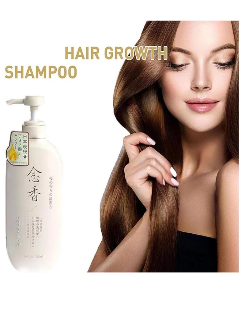 SAKURA Japanese Sakura Shampoo (Original) for Hair Growth, Preventing Hair Loss and Removing Dandruff, 300ml 2 Pieces - Image 3