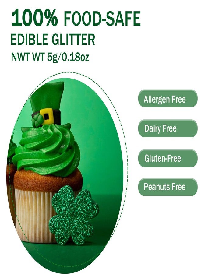 Colaele Christmas Edible Glitter Set for Cakes Drinks - Red & Green Food Safe Sparkle Luster Dust for Holiday Baking, Cookies, Cocktails, Festive Sugar Decorations for Gingerbread,Cupcakes, DIY Party Supplies - Image 4
