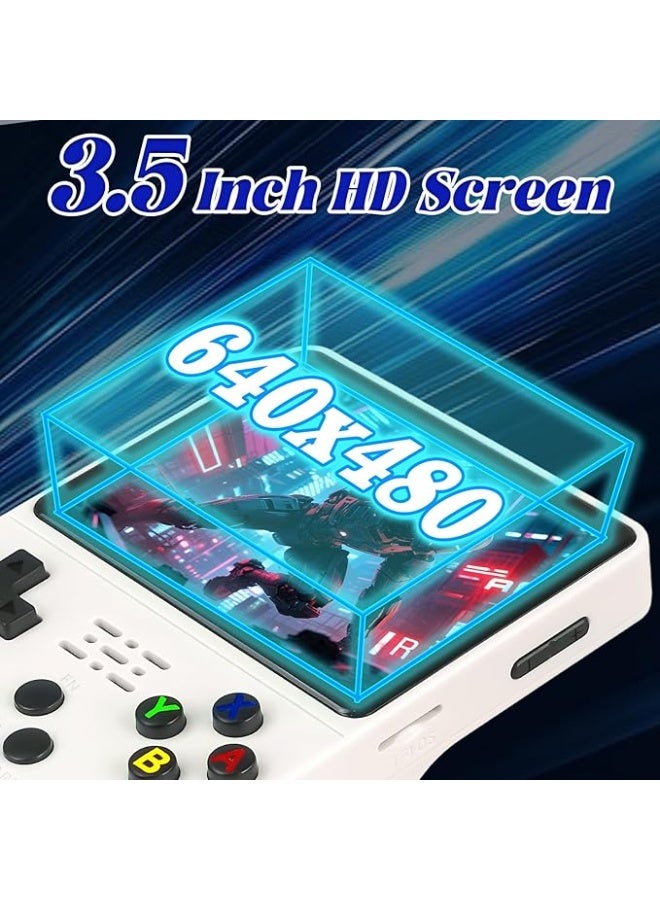 Portable Retro Gaming Console, 3.5-inch HD IPS Display, Open Source Linux System, 128GB Storage with 30,000+ Pre-loaded Classic Games, 3000mAh Battery - Image 4
