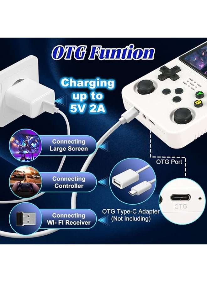 Portable Retro Gaming Console, 3.5-inch HD IPS Display, Open Source Linux System, 128GB Storage with 30,000+ Pre-loaded Classic Games, 3000mAh Battery - Image 5