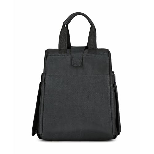 Carriall Lunch Bag for Office | Water-Resistant Tiffin Bag for Office, College, School & Picnic | 8L Reusable Lunch Box Bag for Men, Women (Black) - Image 3