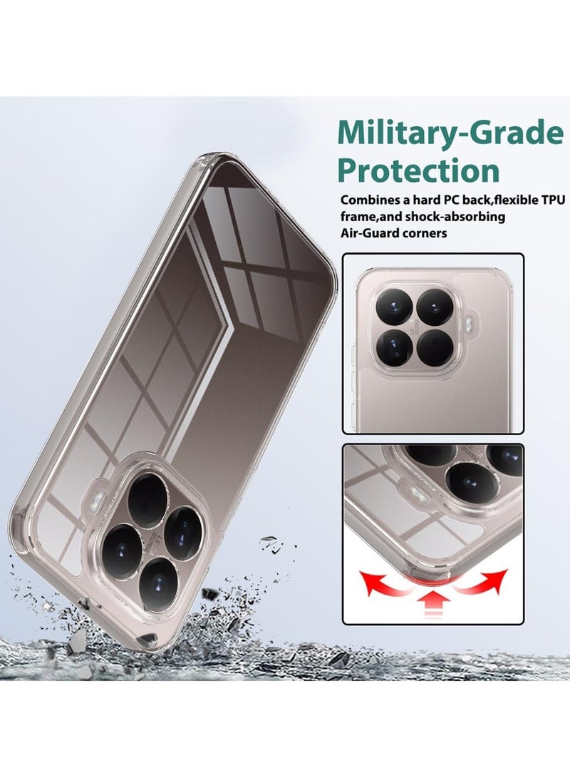 Compatible with Xiaomi 15T Pro 5G cases, transparent ultra-thin shockproof protective cover with scratch-resistant hard PC back and flexible per phone case. - Image 5