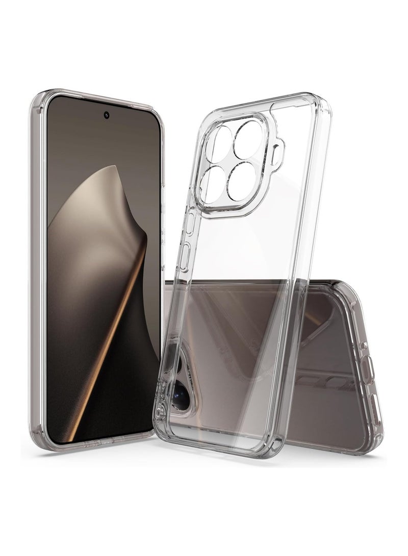 Compatible with Xiaomi 15T Pro 5G cases, transparent ultra-thin shockproof protective cover with scratch-resistant hard PC back and flexible per phone case. - Image 1