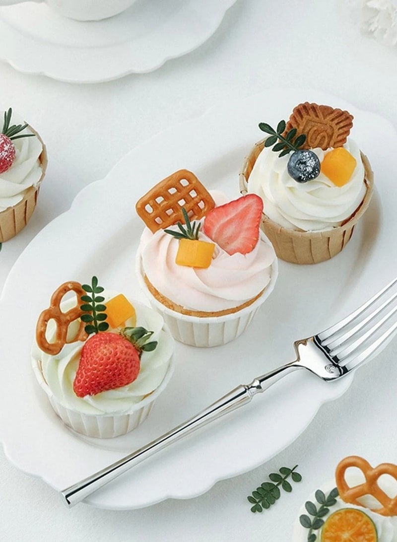 50pcs Cupcake Cups with Oilproof Baking Liners with Aluminum Foil Rims  - Image 4