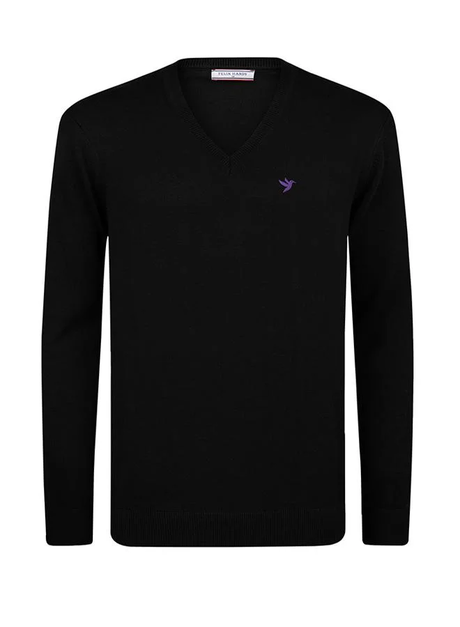 FELIX HARDY Ecru-Black V-Neck Sweater Pack of 2 for Men | Best Price UAE