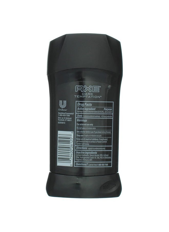 أكس - مزيل العرق AXE Antiperspirant Deodorant Stick للرجال، Dark Temptation 2.7 أونصة (عبوة من 6 قطع) - Image 1