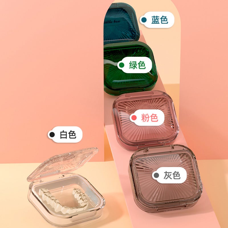 Portable Braces Box Holder Storage Box Sealed Transparent Plastic Box Compartment Dustproof Braces Box Multi-Specification - Image 3