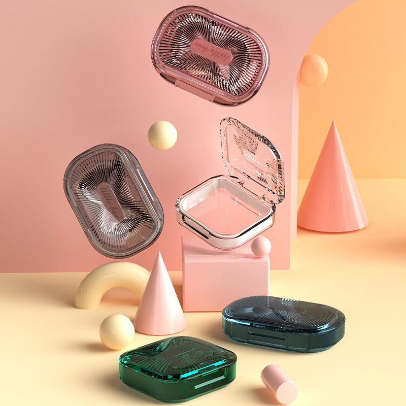 Portable Braces Box Holder Storage Box Sealed Transparent Plastic Box Compartment Dustproof Braces Box Multi-Specification - Image 2