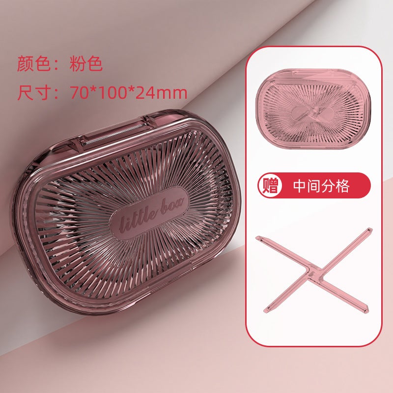 Portable Braces Box Holder Storage Box Sealed Transparent Plastic Box Compartment Dustproof Braces Box Multi-Specification - Image 1