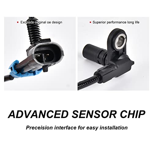 SPEEDWOW 695-304 ABS Wheel Speed Sensor Rear Left Right for Chevy Tahoe Avalanche Suburban 1500 for Cadillac Escalade ESV EXT for GMC Yukon XL 1500, 2007 2008 2009 2010 2011 2012 2013 2014 07 08 .. 14 - Image 3