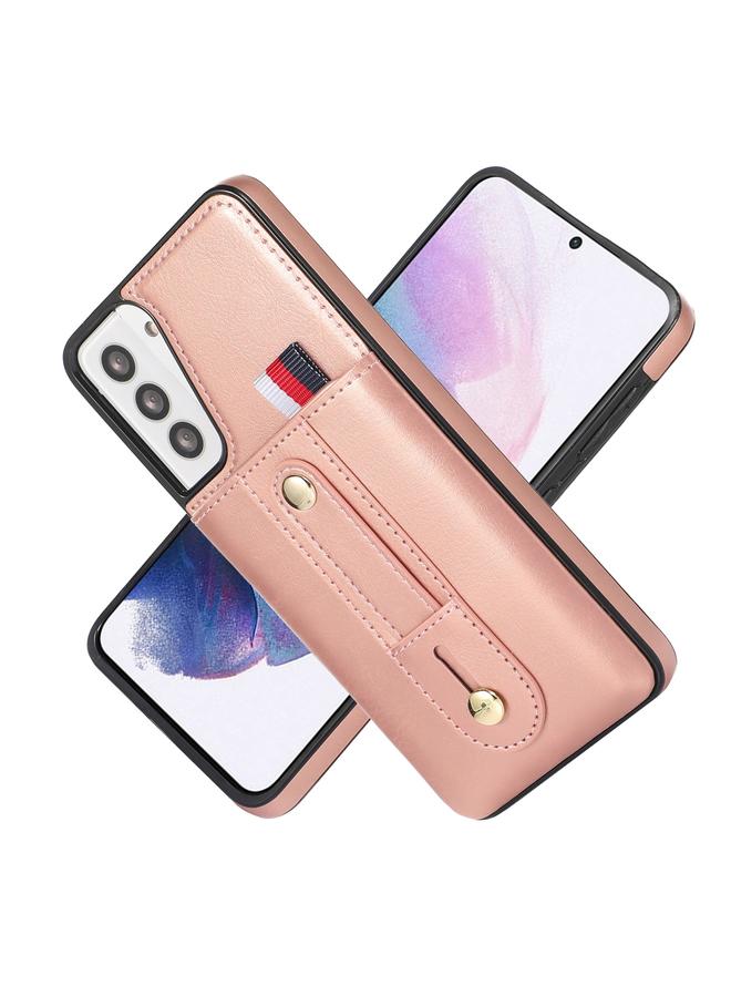 S-TOP Case For Samsung Galaxy S21+ 5G Wristband Kickstand Wallet Leather Phone Case - Image 2