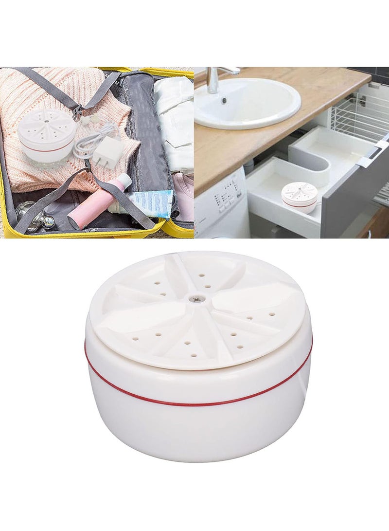 GGOOT Mini Washing Machine, Foldable Laundry Washer Automatic Cycle Ultrasonic Turbine Washer USB Power Portable Underwear Washer Travel Washing Machine for Baby Clothes, Socks, Underpant - Image 2