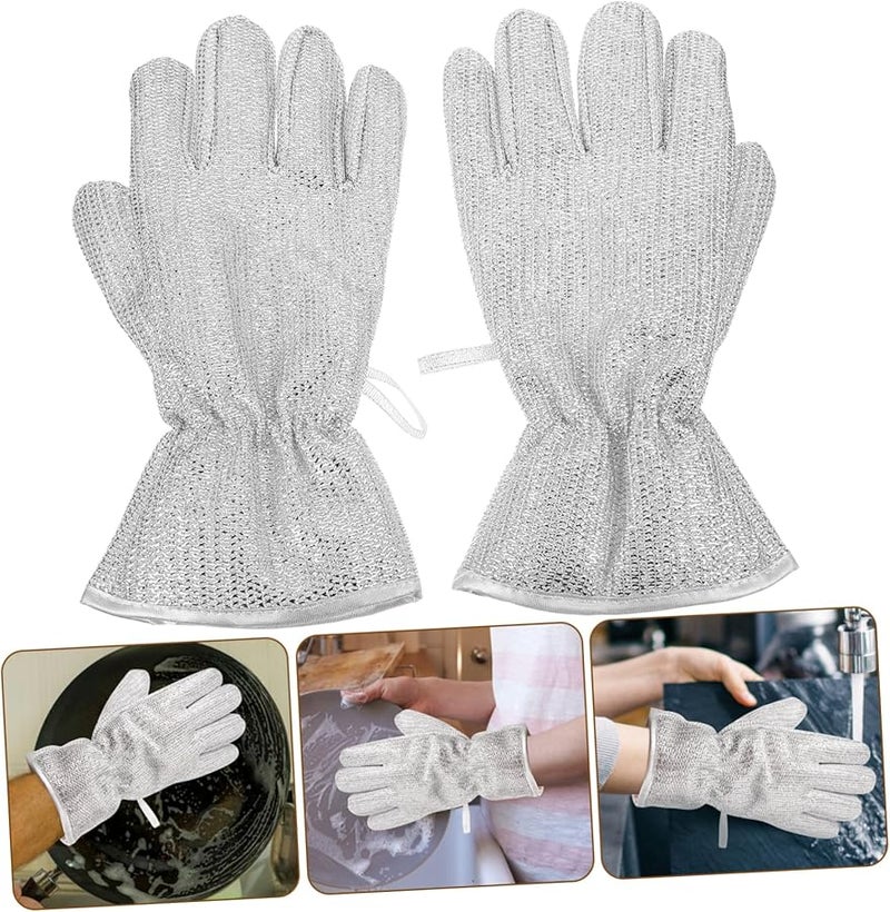 Oil Resistant Kitchen Cleaning Gloves Finger Design for Dishwashing Household Tasks - Image 3