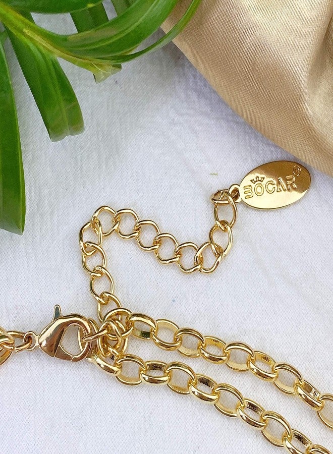 بوكار قلادة بوكار ذات طبقتين بتصميم أنيق من الخرز الخشبي السميك للنساء (NK-10574) - Image 4