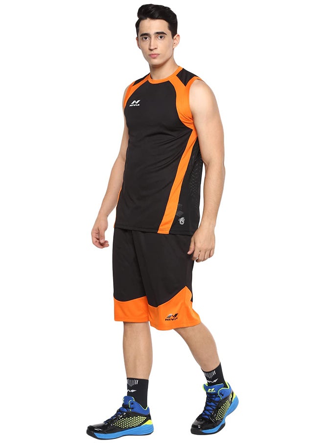 Nivia - Phantom Basketball Jersey Set for Men | Material : Micro Polyester | Round Neck | Sleeveless | Size : XS - Image 1
