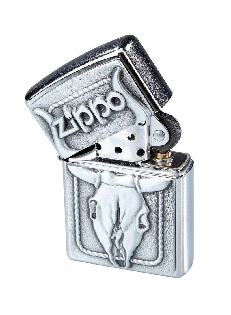 Zippo Brass Bull Skull Lighter 20286-1 - Image 2