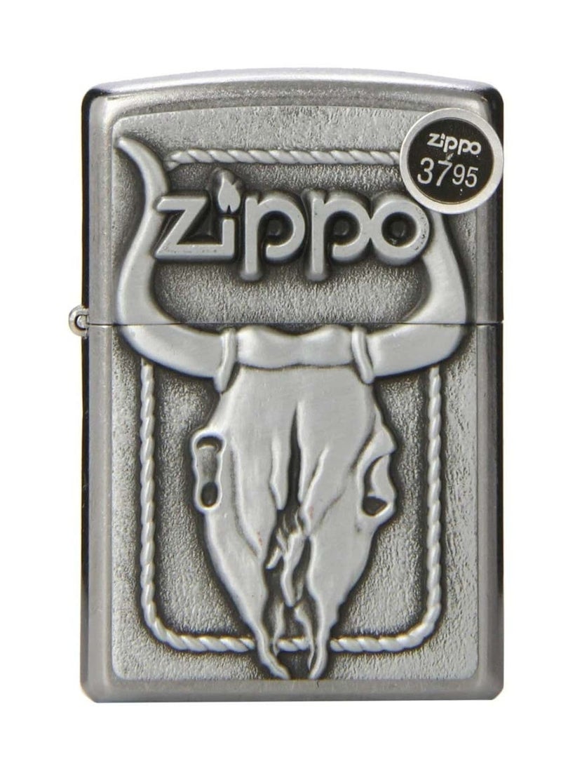 Zippo Brass Bull Skull Lighter 20286-1 - Image 1