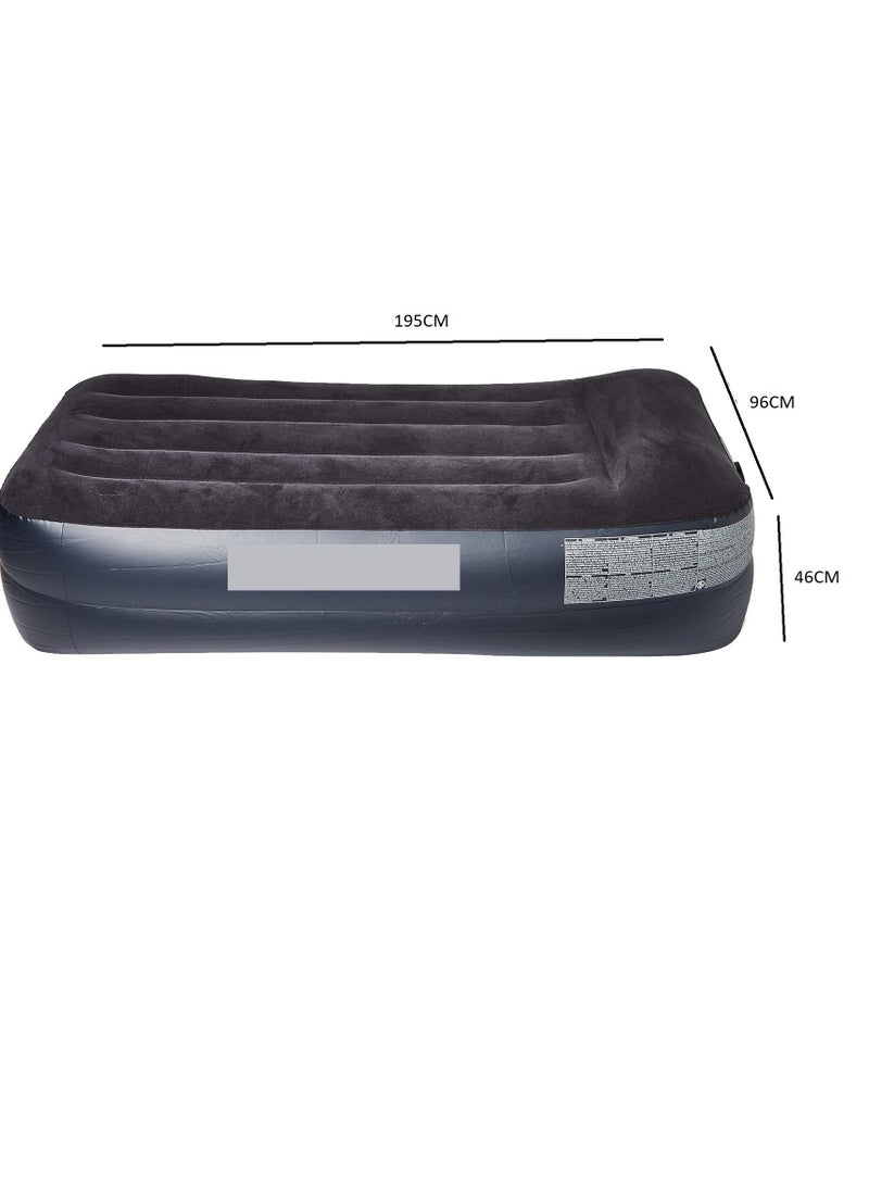 FULL JOY - Double Foldable Air Mattress With  Twin Built-in AC Pump195cm*96cm*46cm - Image 1