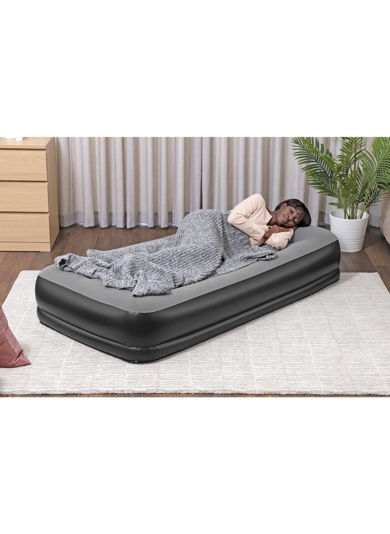 FULL JOY - Double Foldable Air Mattress With  Twin Built-in AC Pump195cm*96cm*46cm - Image 1