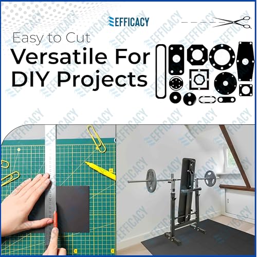 Efficacy Shalitex Rubber Expansion Joint Filler Board, Rubber Sheet Size 61 x 30 cm (24 x 12 Inches) 12mm Thick for Plumbing, Gaskets DIY Material, Supports, Abrasion, Flooring (Pack of 1) - Image 4