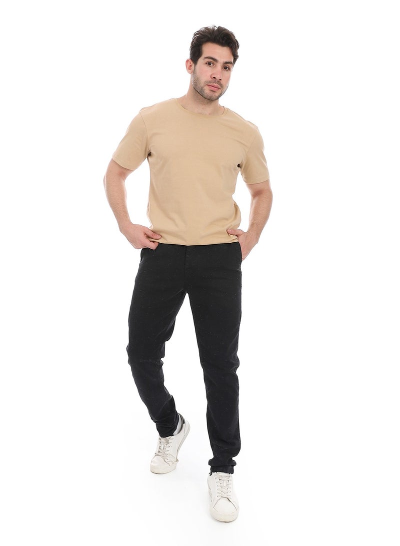 Andora Plain Gabardine Fit Trousers _ Black - Image 5