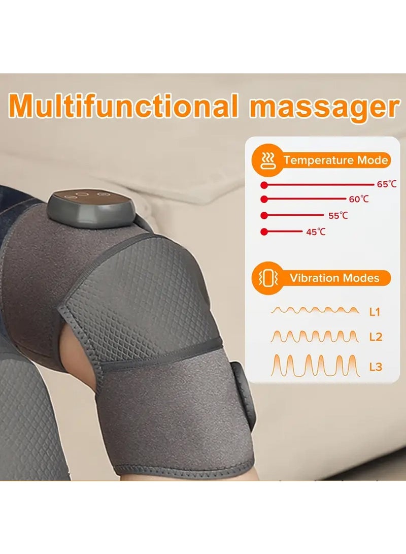 SHENYU 2Pcs Electrical Heating Braces Knee Massager with Adjustable Heat and Vibration Medical Supplies Equipment USB Rechargeable, Ideal for Knees Shoulders Elbows Health Nutrition  - Image 5