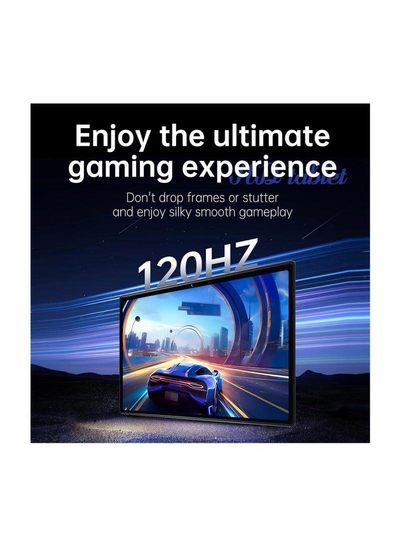 اكس برايم جهاز لوحي ذكي S25 Ultra+ بشاشة عالية الدقة مقاس 10.1 بوصة يعمل بنظام أندرويد ولوحة مفاتيح وذاكرة وصول عشوائي (RAM) سعة 1 تيرابايت وبطاقة SIM مزدوجة وشبكة 5G وواي فاي وكاميرا مزدوجة ومعالج ثماني النواة باللون الذهبي - Image 4