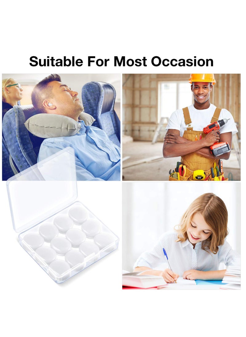 Excefore - 18 Pairs Ear Plugs for Sleeping Soft Reusable Moldable Silicone Earplugs Noise Cancelling Earplugs Sound Blocking Ear Plugs with Case for Swimming - Image 1
