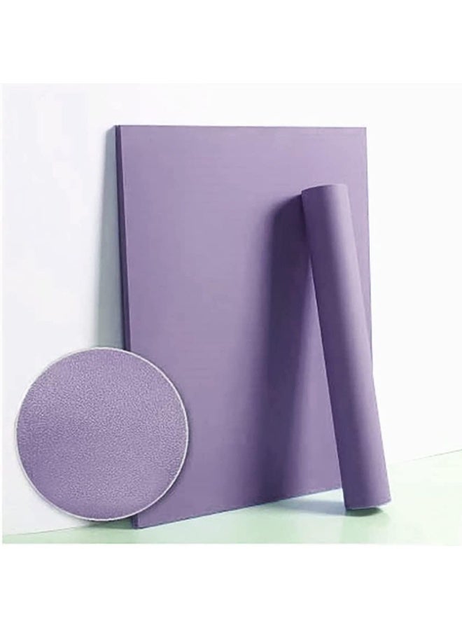 Dimoon Wallpaper 78.7 Inch X17.7 Inch Purple Peel And Stick Wallpaper Waterproof Wallpaper Removable Purple Contact Paper Solid Pure Purple  - Image 1