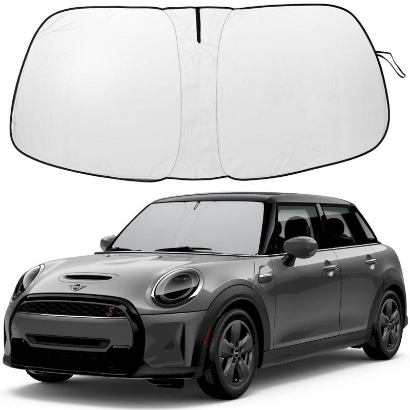 Front Windshield Sunshade fit for 20152024 Mini Cooper Cooper S Hardtop 4 Door Foldable Car Shade Automotive Windshield Sunshades Mini Cooper Windshield Sun Shade Keeps Your Vehicle Cool