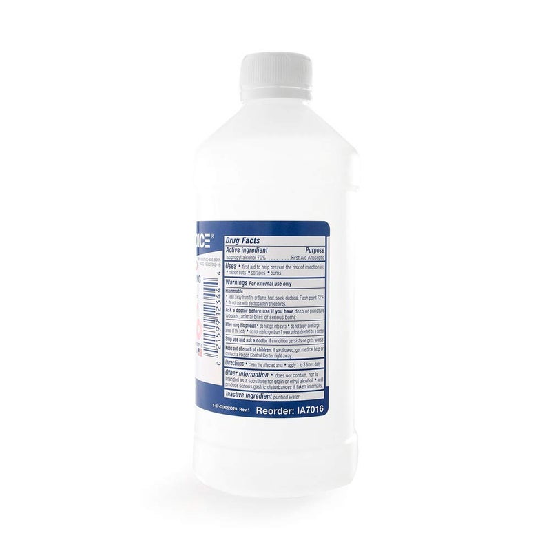 MediChoice First Aid Antiseptic Solution w 70 Alcohol Isopropyl 16 Ounce 1314IA7016 Case of 12 - Image 2