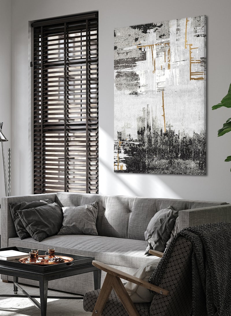 LOWHA Canvas Wall Art Stretched Over Wooden Frame with Art Pattern  Painting - Image 1