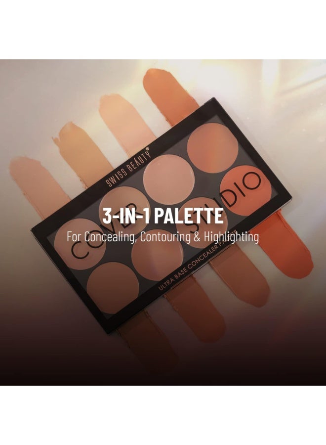 Swiss Beauty Ultra Base Concealer Palette | Light Weight Multi-Purpose Concealer Color Corrector Palette | Shade-01,19G - Image 5