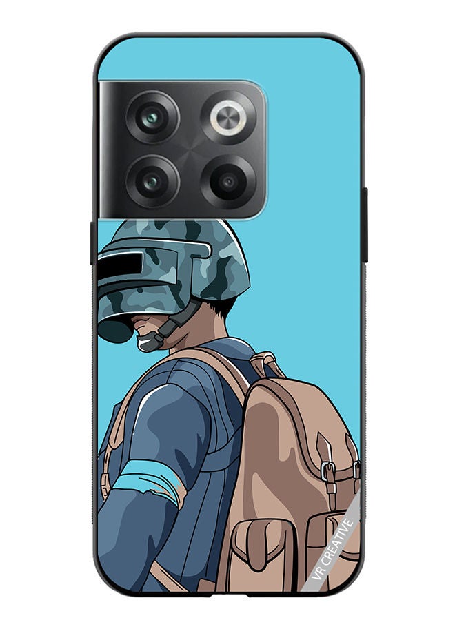 VR CREATIVE Protective Case Cover For OnePlus Ace Pro Helmet And In Military Uniform Design Multicolour  - Image 1