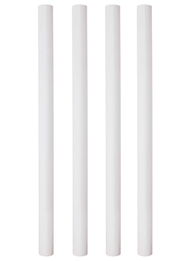PME 12.5-Inch White Plastic Hollow Pillars, Pack Of 4  - Image 1