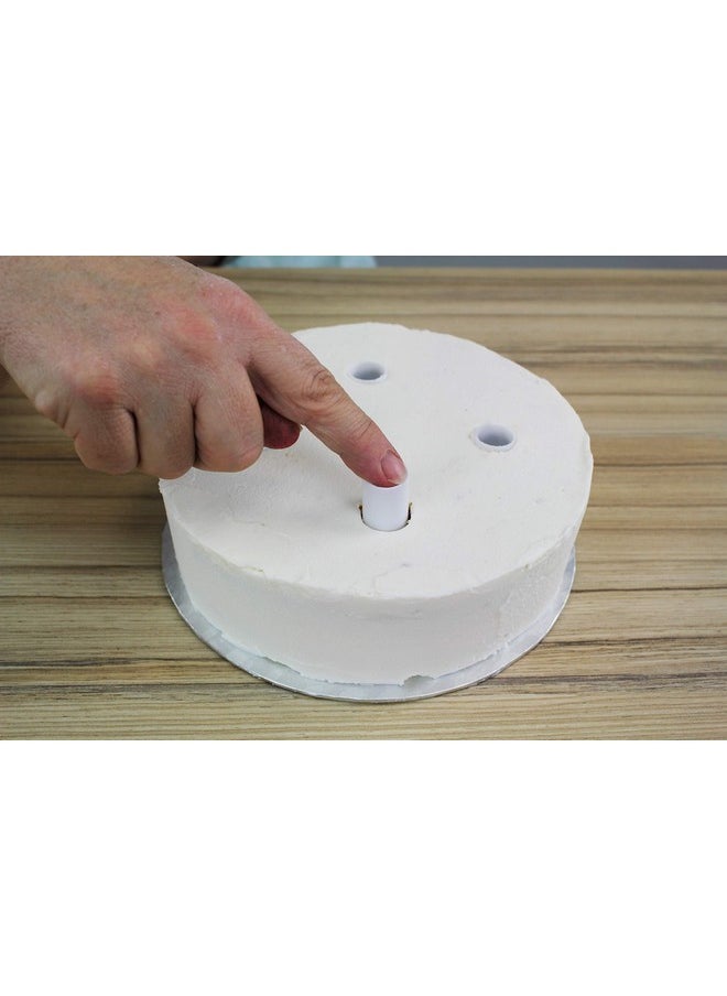 PME 12.5-Inch White Plastic Hollow Pillars, Pack Of 4  - Image 3
