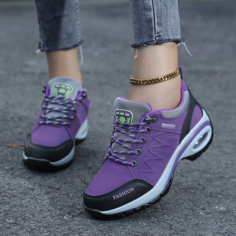 Outdoor Mountaineering Shoes Thick Sole Increased Rocking Shoes Non-Slip Soft Sole Mother Shoes Casual Travel Women'S Shoes Casual Shoes - Image 1