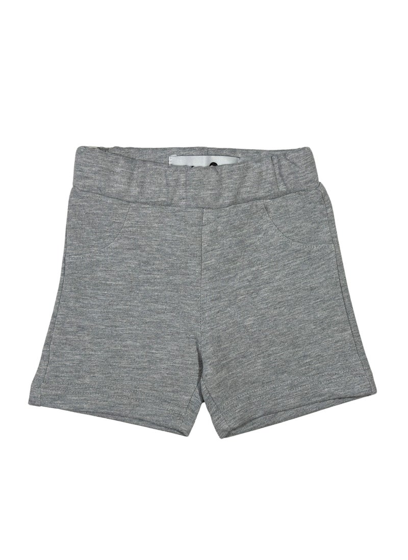 Baby Co. - Black and Light Grey Cotton Shorts (2 Pack) - Image 1
