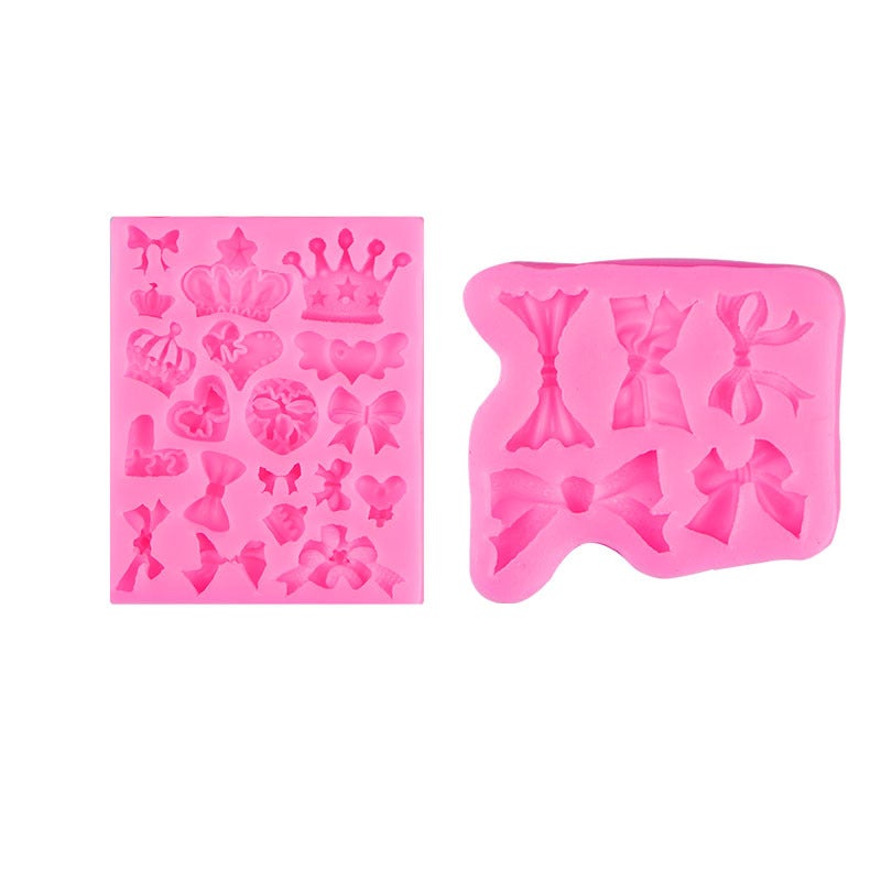 general DIY Silicone Mold Crown Bow Shape for Fondant Clay Resin Baking Decoration - Image 5