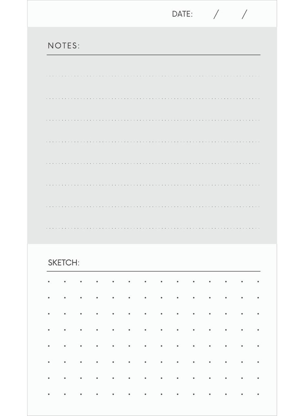 Notsu Notsu To Do List Grid Index Card Box 3x5 Set | 50 Task Planner Vertical Notecards with Index Card Holder Case  - Image 2