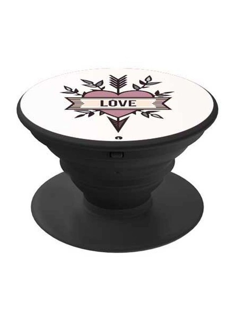 RKN Printed Pop Socket Phone Holder Black/White/Purple - Image 2
