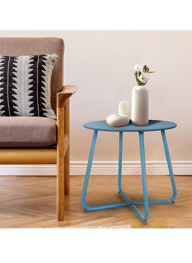 NKX Nordic Style Iron Round Table Nightstand Sofa Table Furniture  - Image 3