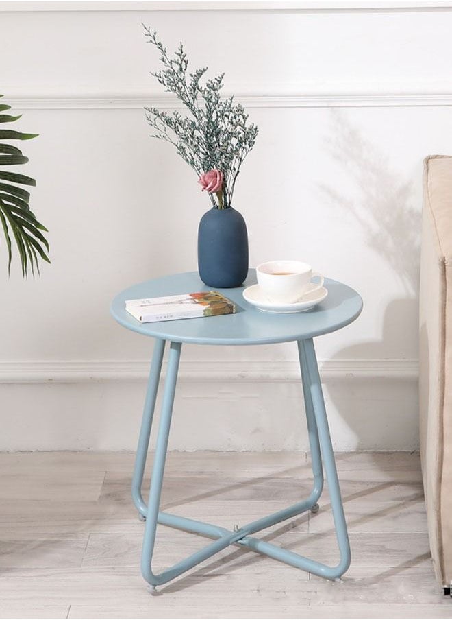 NKX Nordic Style Iron Round Table Nightstand Sofa Table Furniture  - Image 2