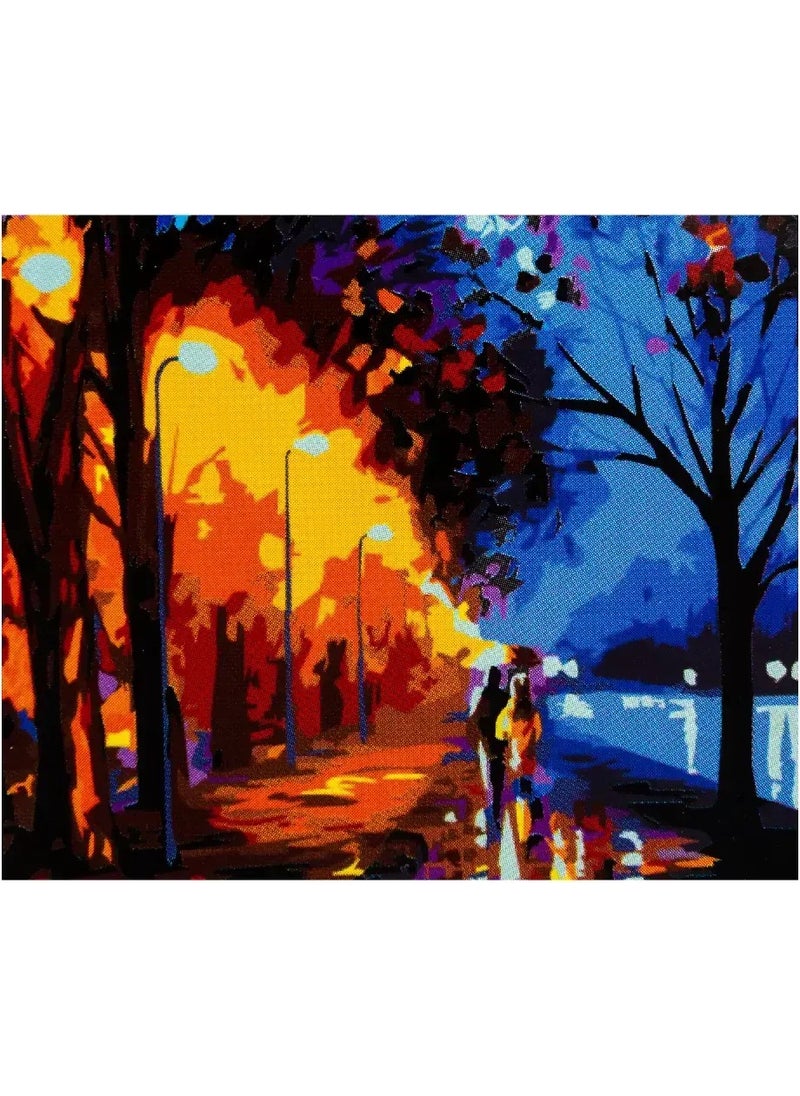 St. Petersburg Sonnet Patterned Pressed Canvas 30X40 cm Autumn Walk 141753  - Image 1