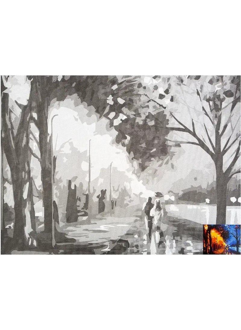 St. Petersburg Sonnet Patterned Pressed Canvas 30X40 cm Autumn Walk 141753  - Image 2