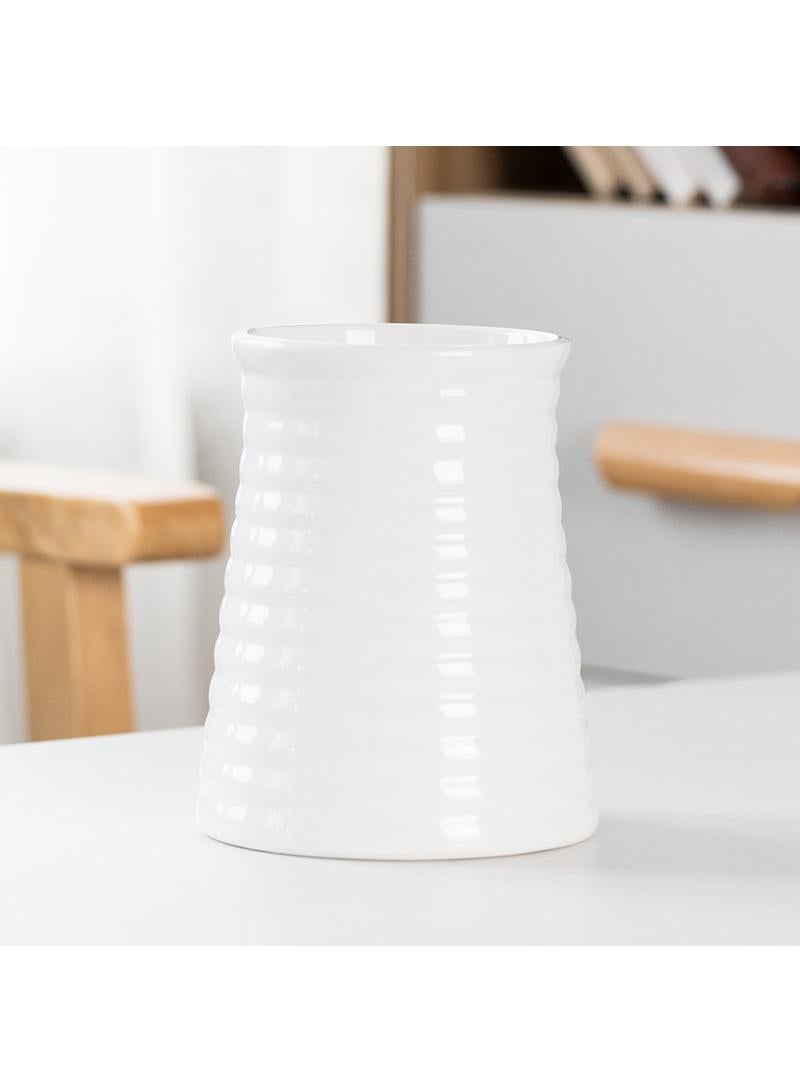 Y&D Modern Minimalist Living Room Creative Dining Table Coffee Table Home Decoration White Ceramic Vase - Image 1