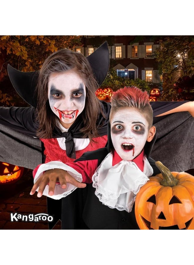 Kangaroo Face Paint Palette Halloween Makeup Kit For Kids Fake Blood Body Paint Colorful Palette SFX Kit for Zombie Halloween Painting Clown Accessories Chucky Anime Makeup - Image 3